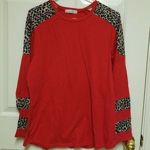 ❌❌HOT RED & CHEETAH PRINT TOP❌❌